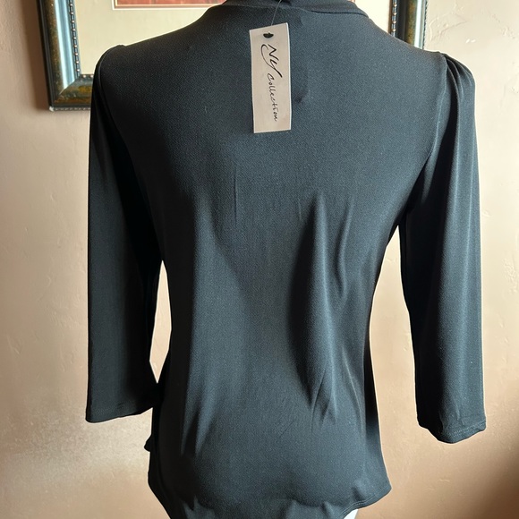 Black Quarter Sleeve Top NWT Size Small - Picture 6 of 8